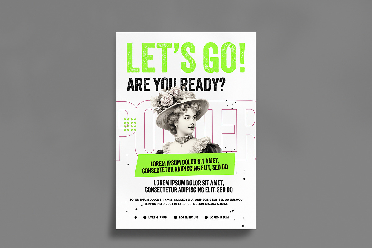 Retro Aesthetic Typography Poster, a Poster Template by ClickPaint_Studio (Photo 3 of 3)
