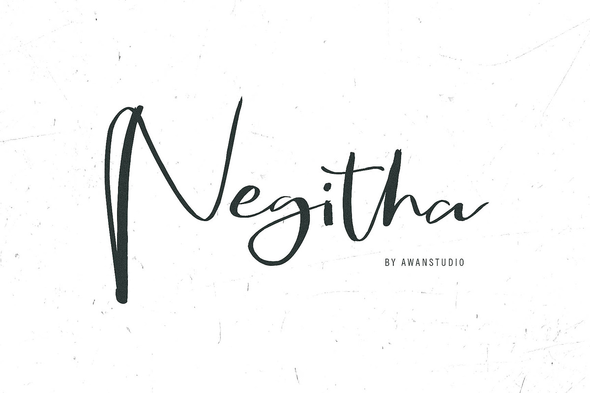 Negitha, a Script Font by Awanstudio (Photo 1 of 10)