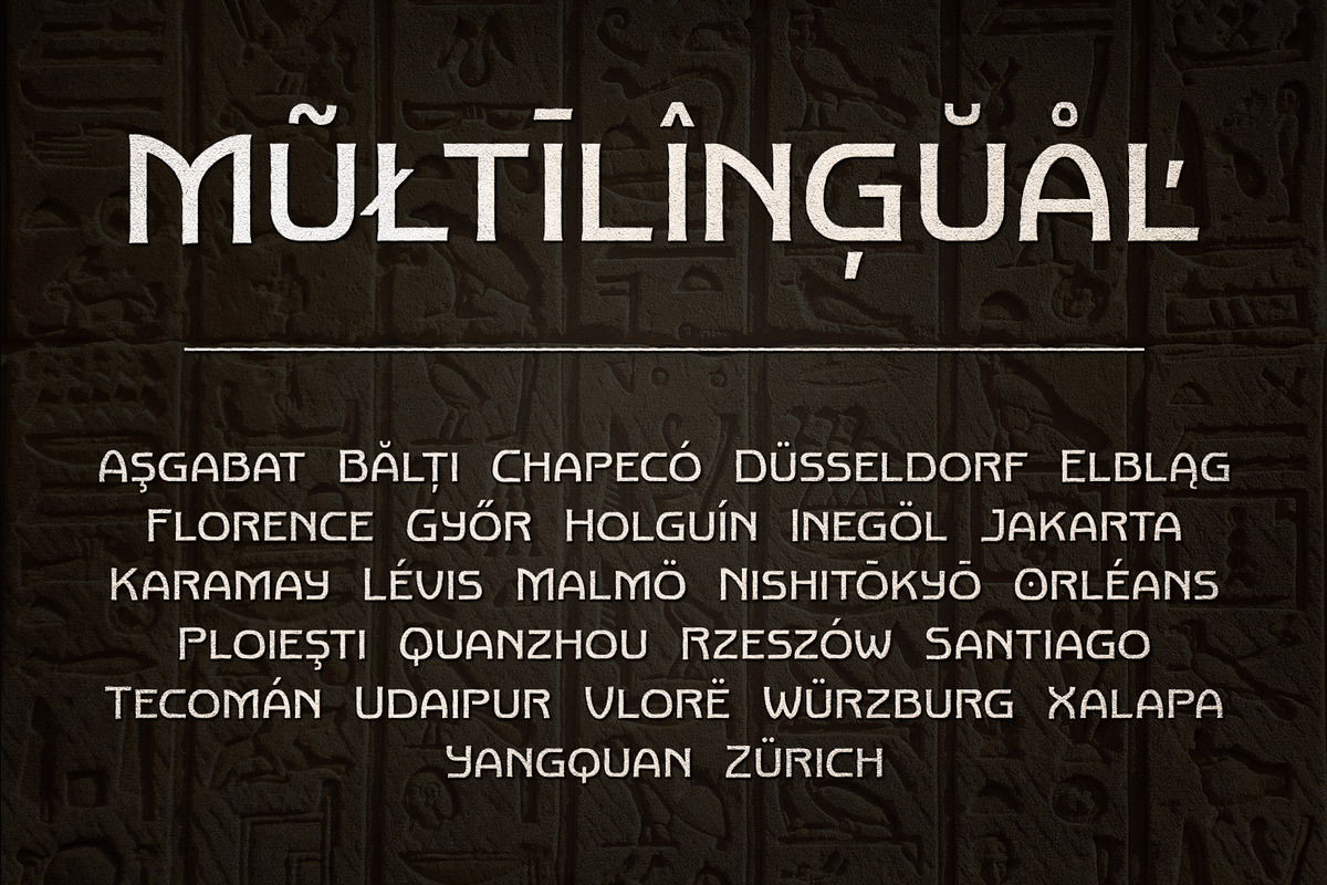 Old Maquine - Display Font, a Sans Serif Font by iqbal habibi (Photo 7 of 9)