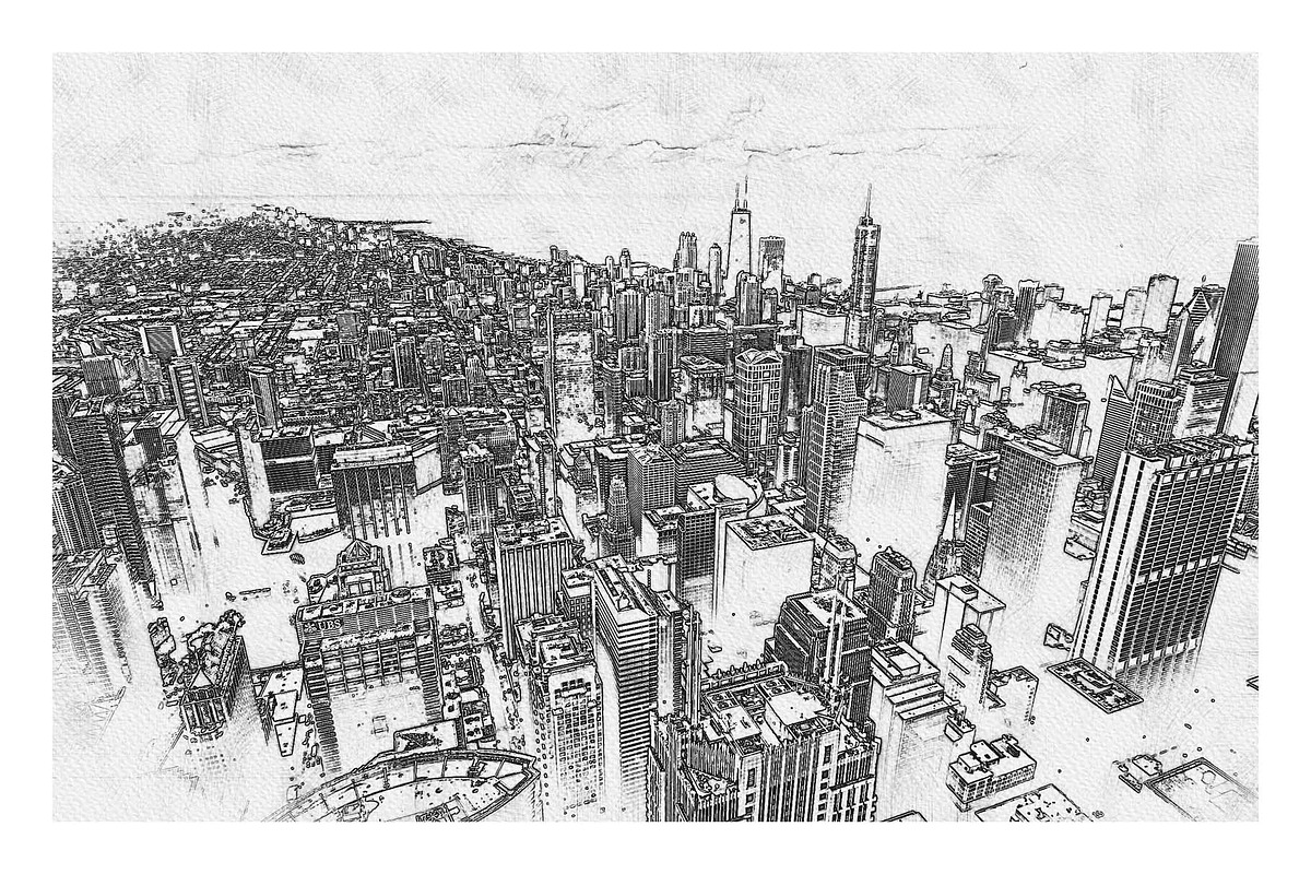 Architecture Line Drawing Photoshop, an Action Add-On by Photoshop Action (Photo 13 of 13)