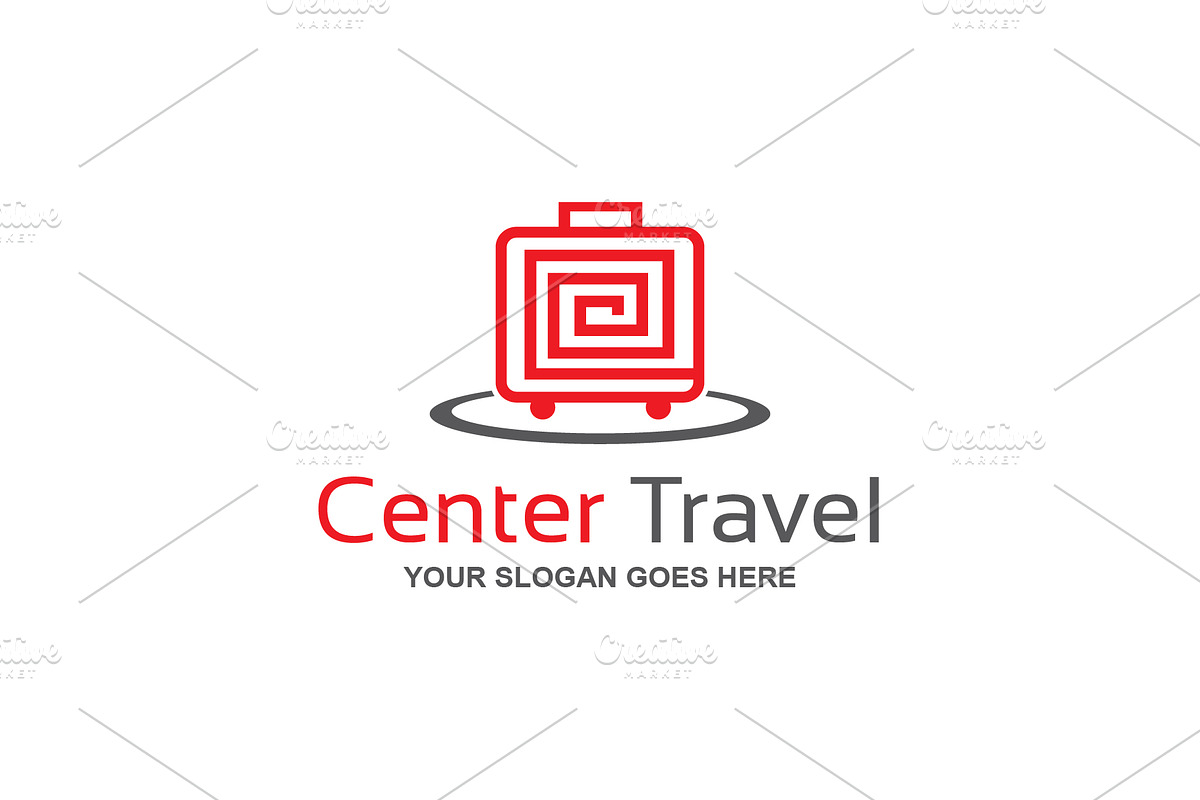 Center Travel Logo Template, a Branding & Logo Template by mesuka (Photo 2 of 2)