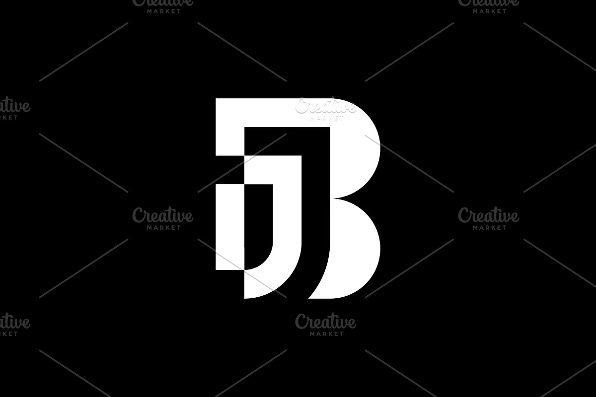 initial letter BJ or JB logo, a Branding & Logo Template by Rasagama Studio
