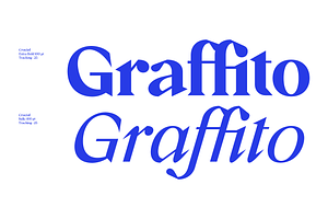 Crucial Sharp Serif Family Italic