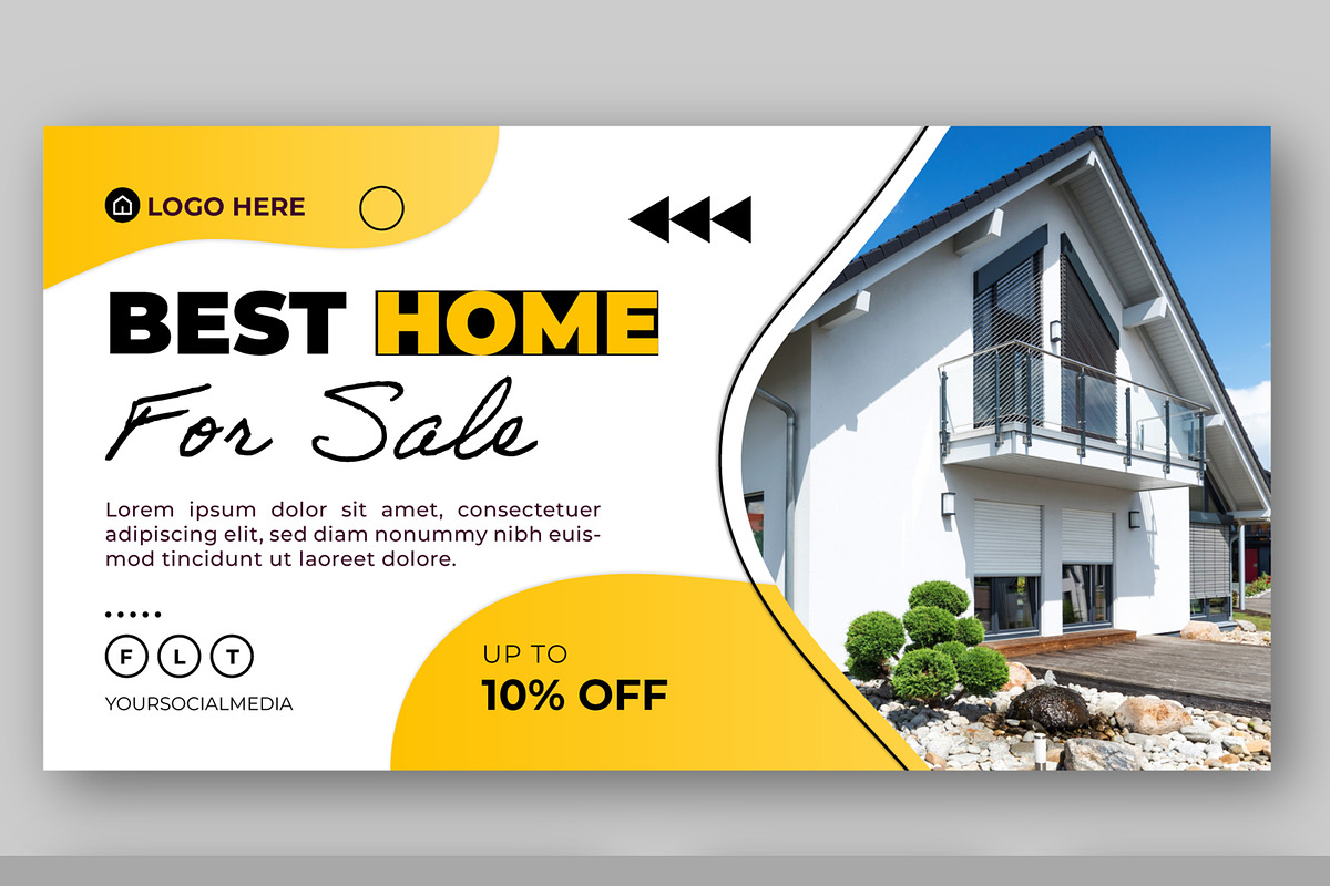 Real Estate Sale Web Banner, an UI Kit Template by CreativeShaper (Photo 2 of 4)