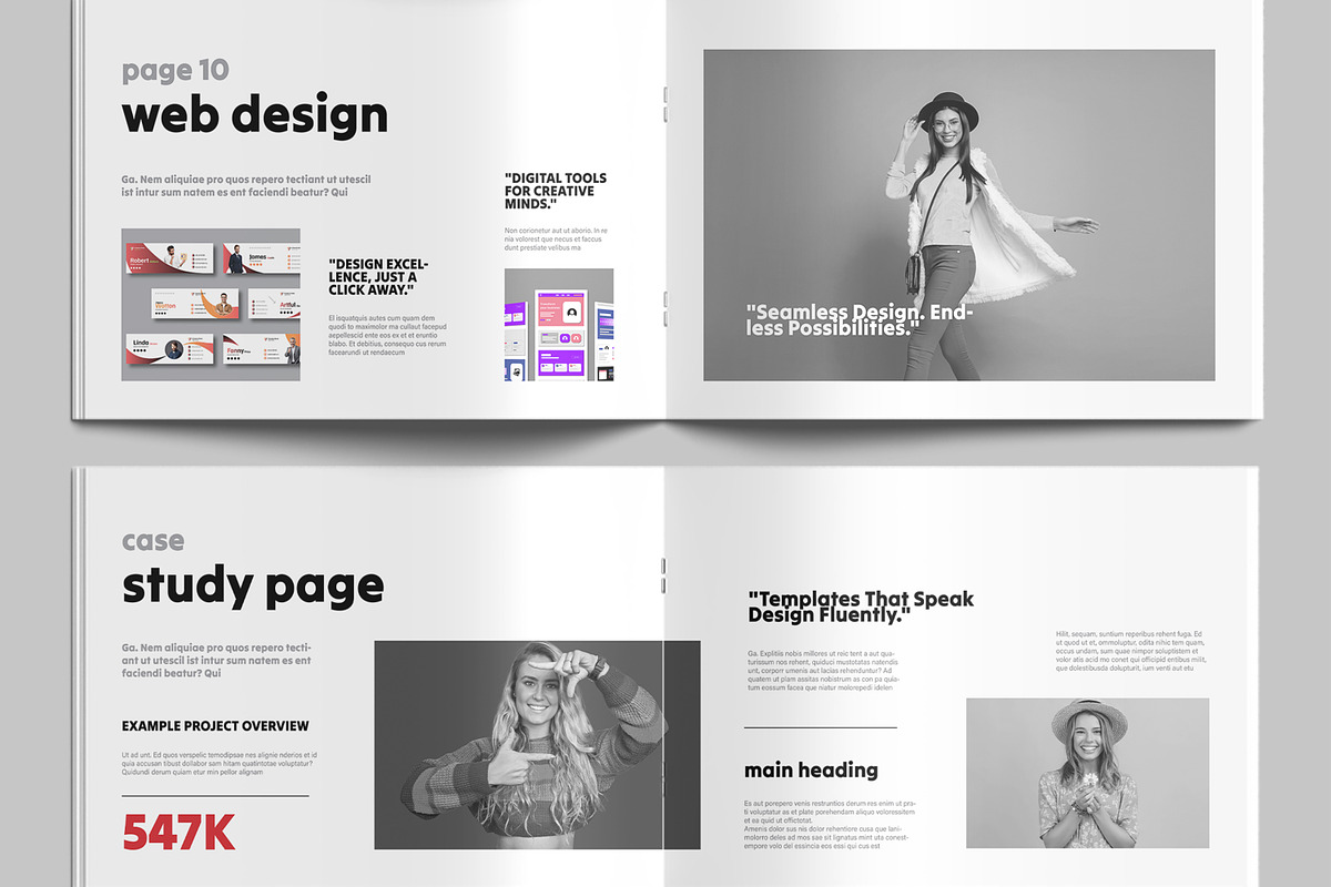 Digital Portfolio Book Design, a Brochure Template by MightyDesign (Photo 5 of 9)