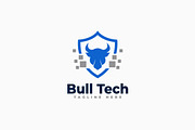 Bull Technology Logo Template, a Branding & Logo Template by Zeer Graphic (Thumbnail 1 of 2)
