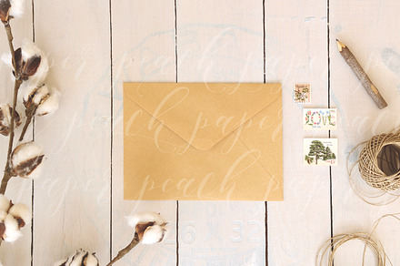 Kraft Envelope for Stamp or Sticker