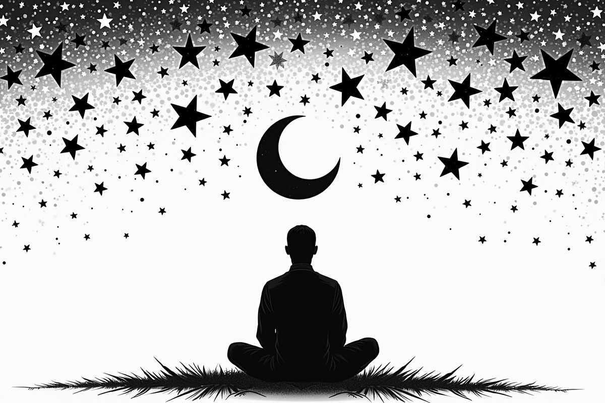 Cosmic Yoga Silhouettes Set, an Illustration by BIPLOB EXPERT (Photo 9 of 9)