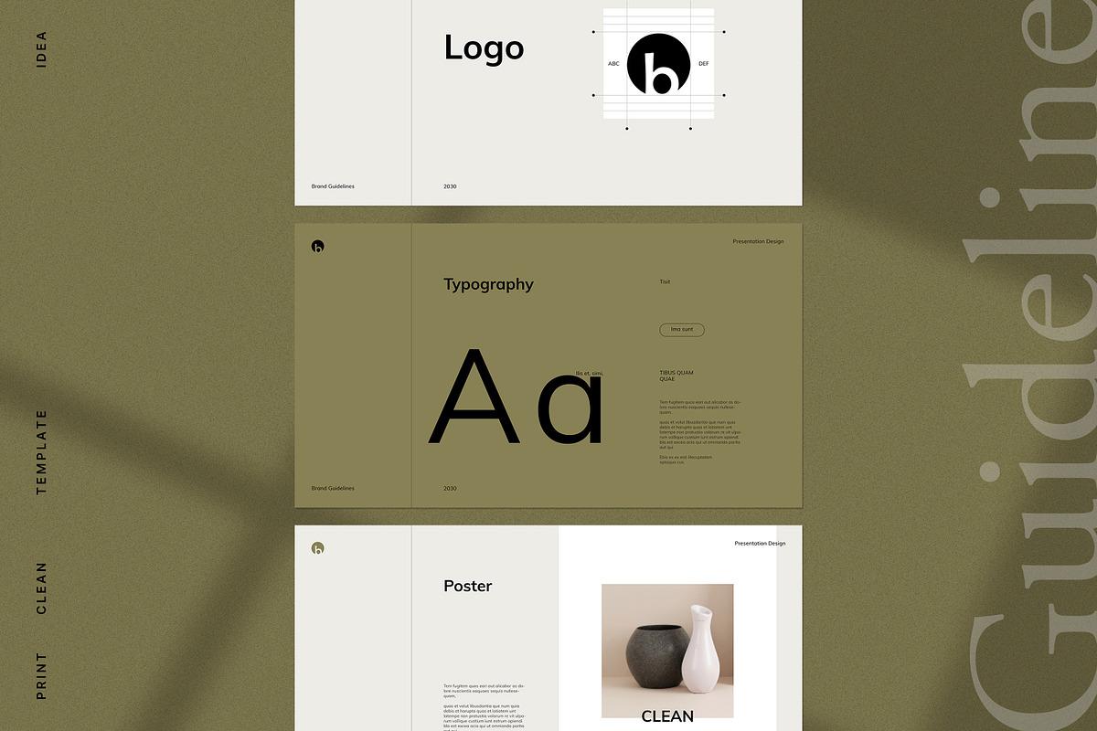 Brand Guidelines Template, a Presentation Template by PrintIdea (Photo 7 of 11)