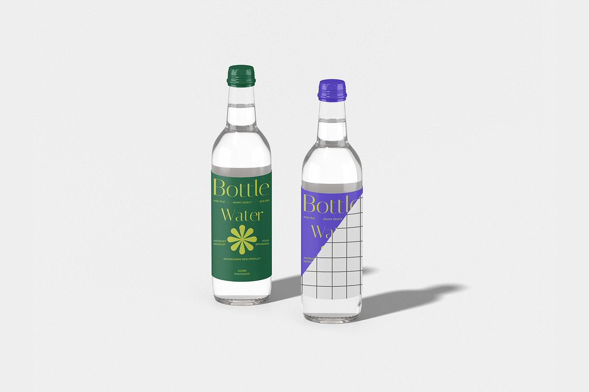 Water Bottle Mockup, a Packaging Mockup by Unerispace (Photo 2 of 3)