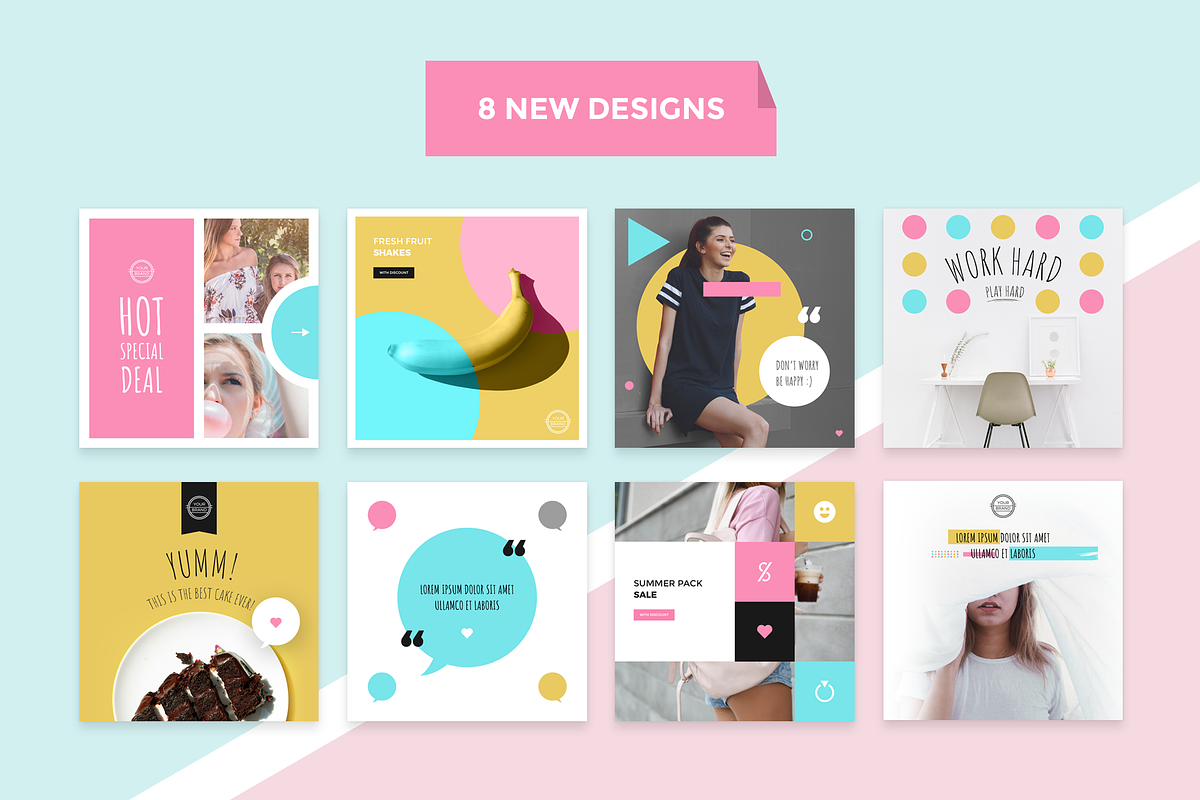 InstaBoss Social Media Pack, a Social Media Template by Skewline (Photo 3 of 11)