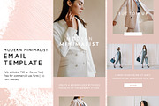 Minimalist Email Marketing Template, an Email Template by KikiBunnyCreative (Thumbnail 1 of 7)