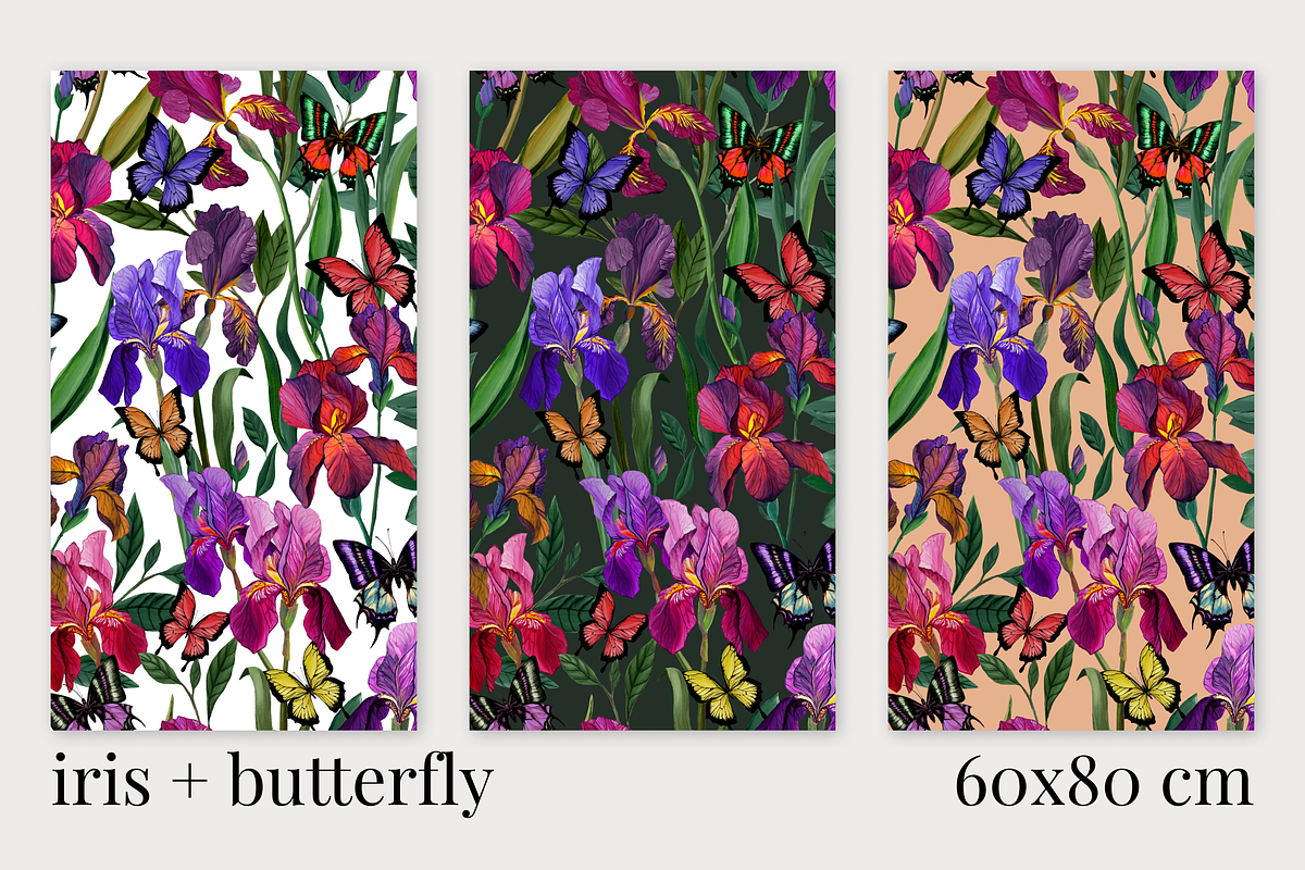 Iris Floral, Luxury Patterns, a Pattern Graphic by lukodje (Photo 4 of 6)