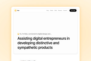 Raio - a professional landing page, a Landing Page Template by AvenisStudio