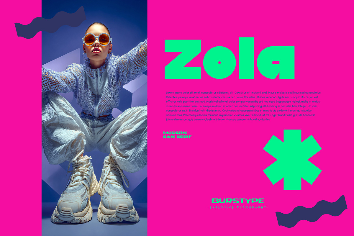 Zola-Modern Bold Display Sans Serif, a Font by BURSTYPE (Photo 5 of 7)