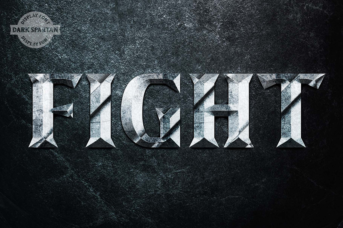 Dark Spartan Display Font preview 3