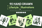Hand Drawn Lifestyle Illustrations, a Person Illustration by Brickclay (Thumbnail 1 of 9)
