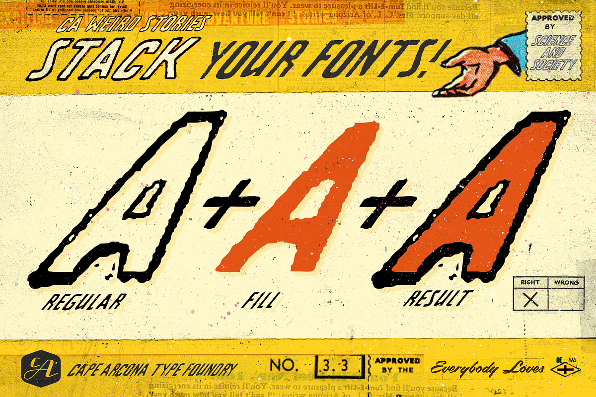 CA WeirdStories, a Sans Serif Font by Cape Arcona Type Foundry (Photo 3 of 7)