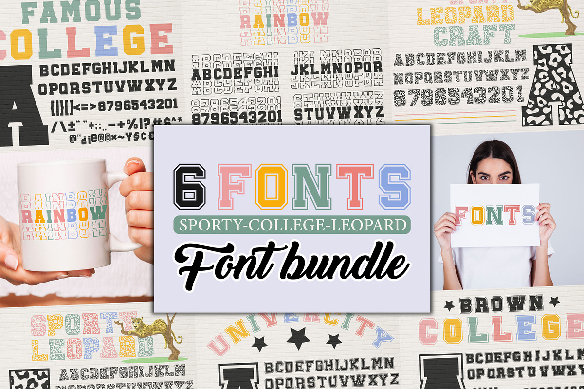 College Font- Sporty Design, a Slab Serif Font by MaxArt Foundry (Photo 1 of 9)