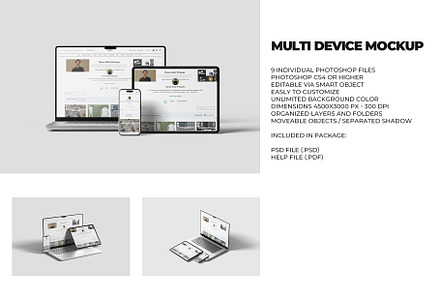 9 Tamplate Multi Device Mockup