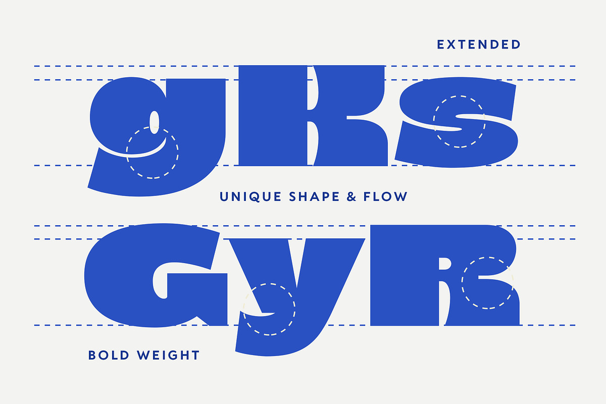 Blastoir - Expanded Bold Sans Serif, a Sans Serif Font by Typia Nesia (Photo 5 of 11)