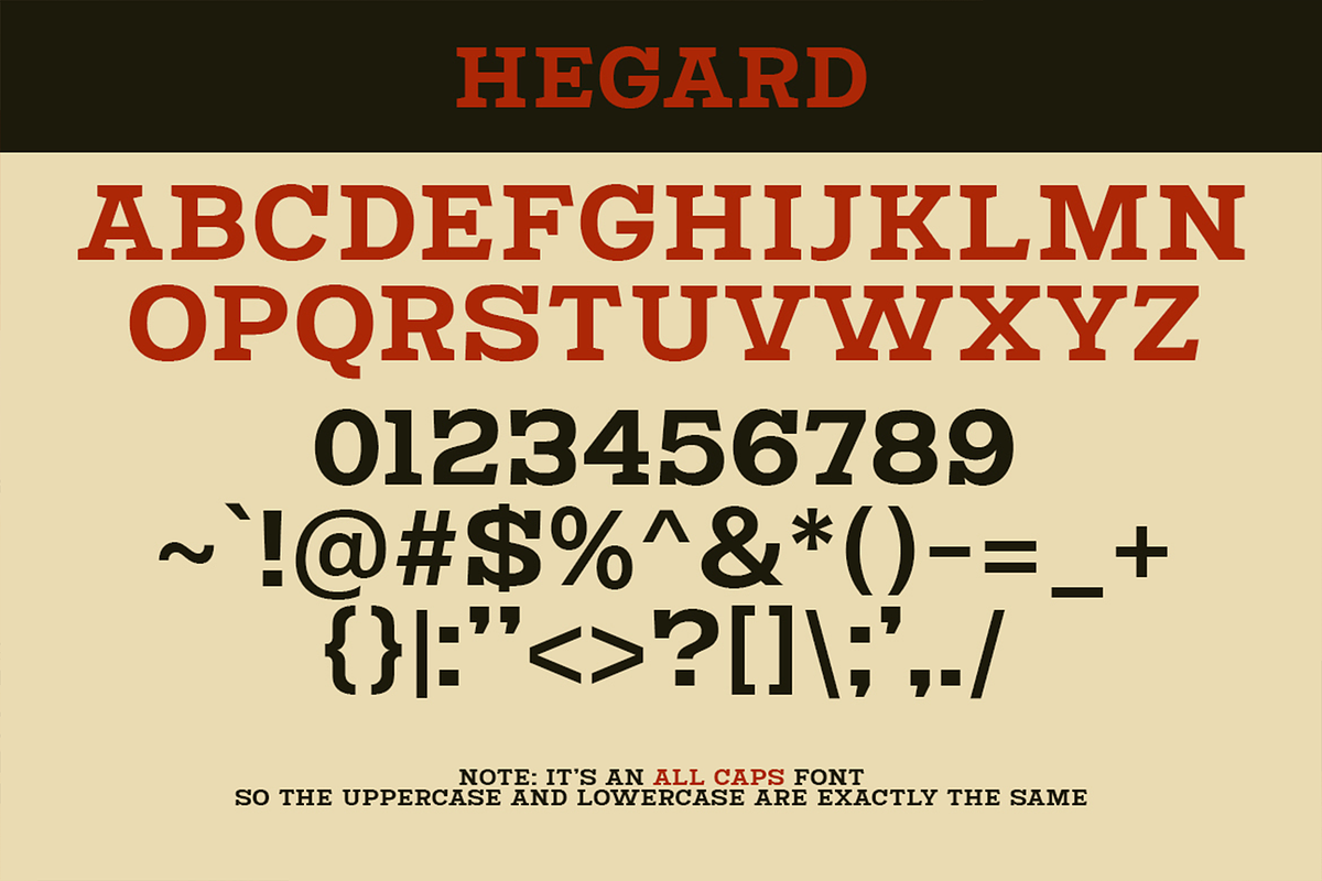 Hegard - Vintage Boxing Fonts, a Serif Font by Konstantine Studio (Photo 2 of 3)
