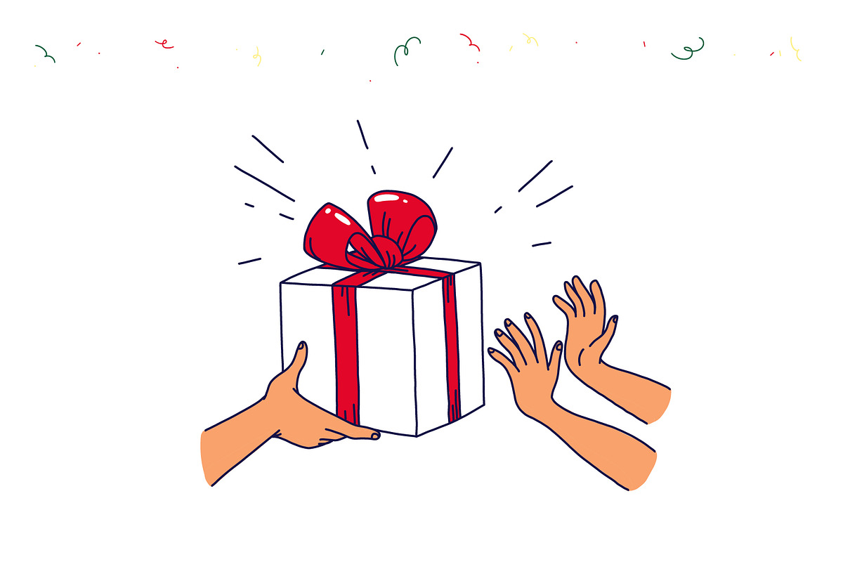 gifts people, a Decorative Illustration by Funnystore (Photo 6 of 6)