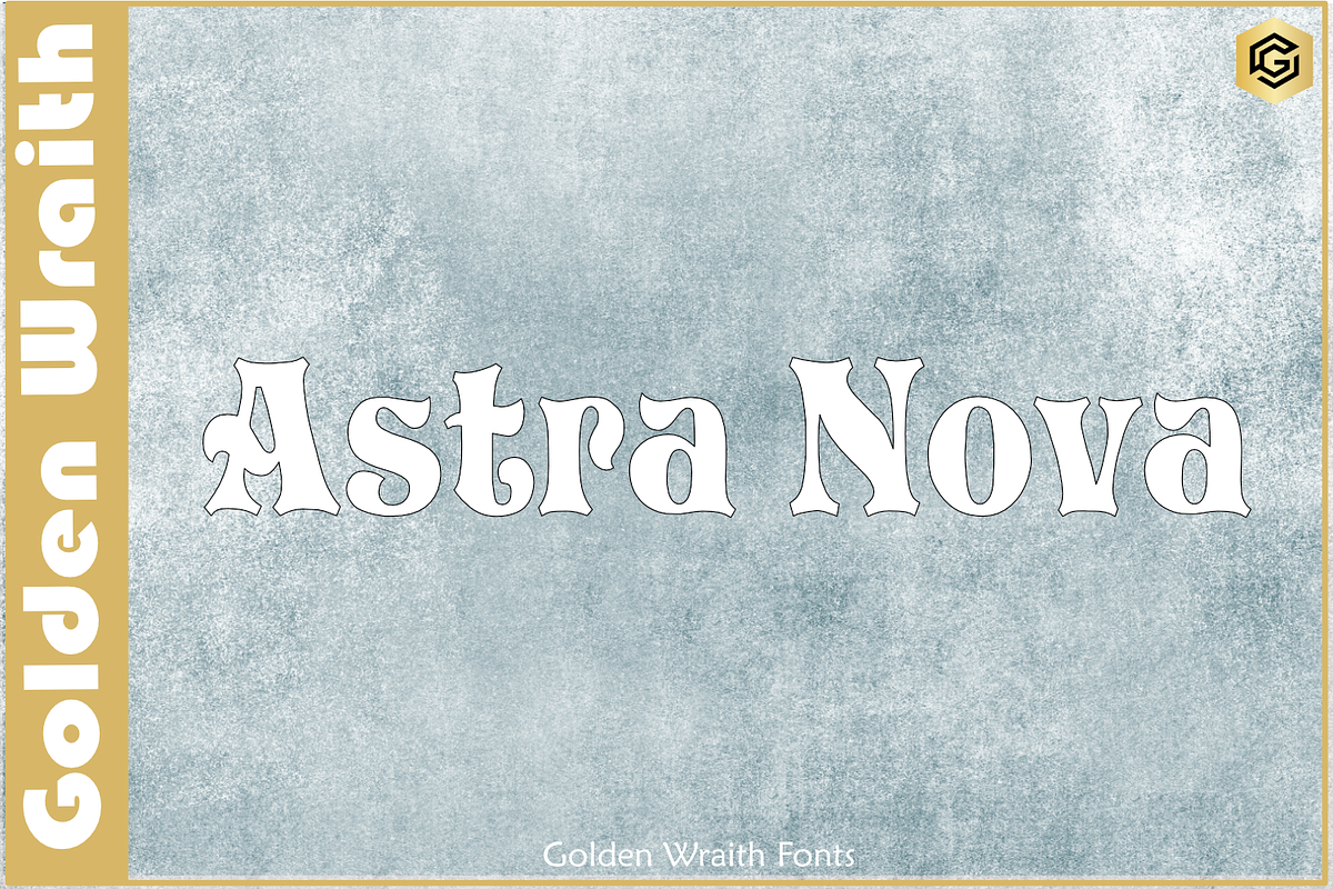 Astra Nova Font, a Script Font by Golden Wraith