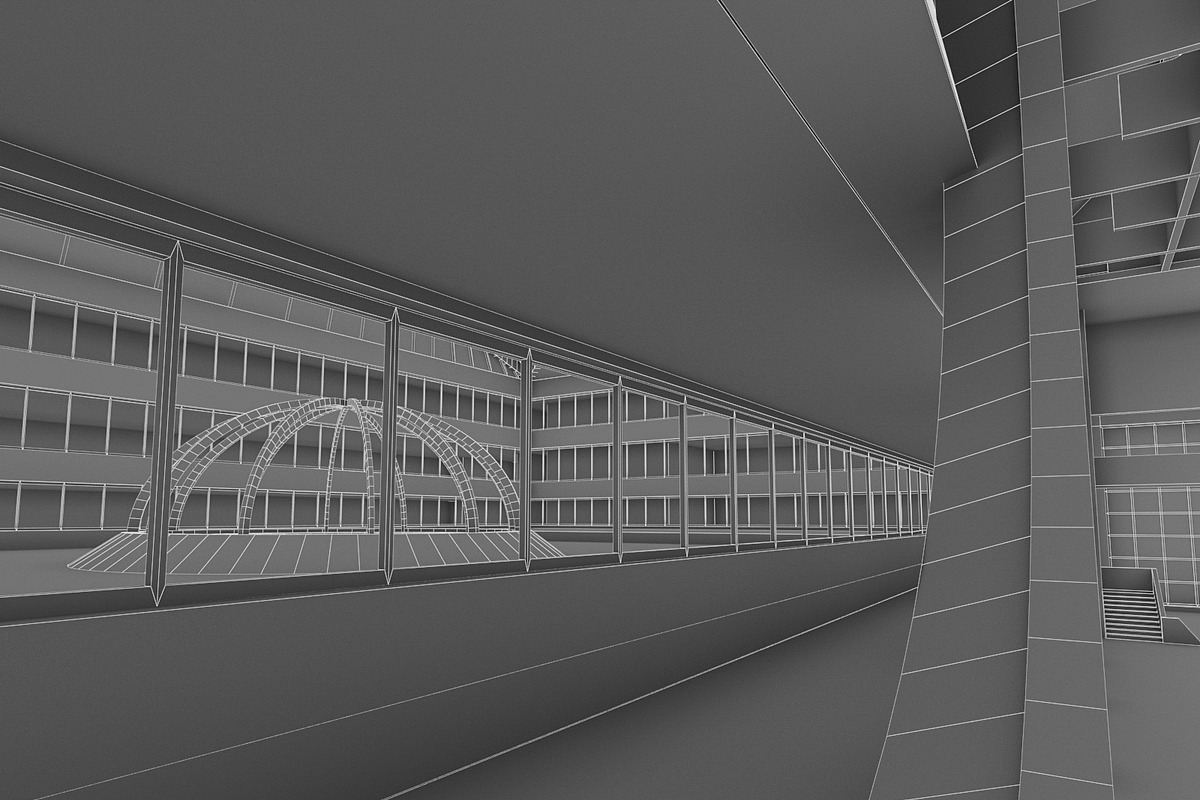 Public Hall Interior, an Architecture 3D Model by 3DNUTS (Photo 4 of 13)