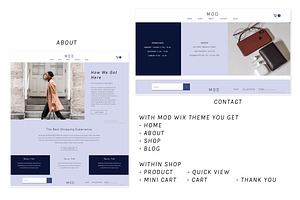 Wix Ecommerce Website Template MOD