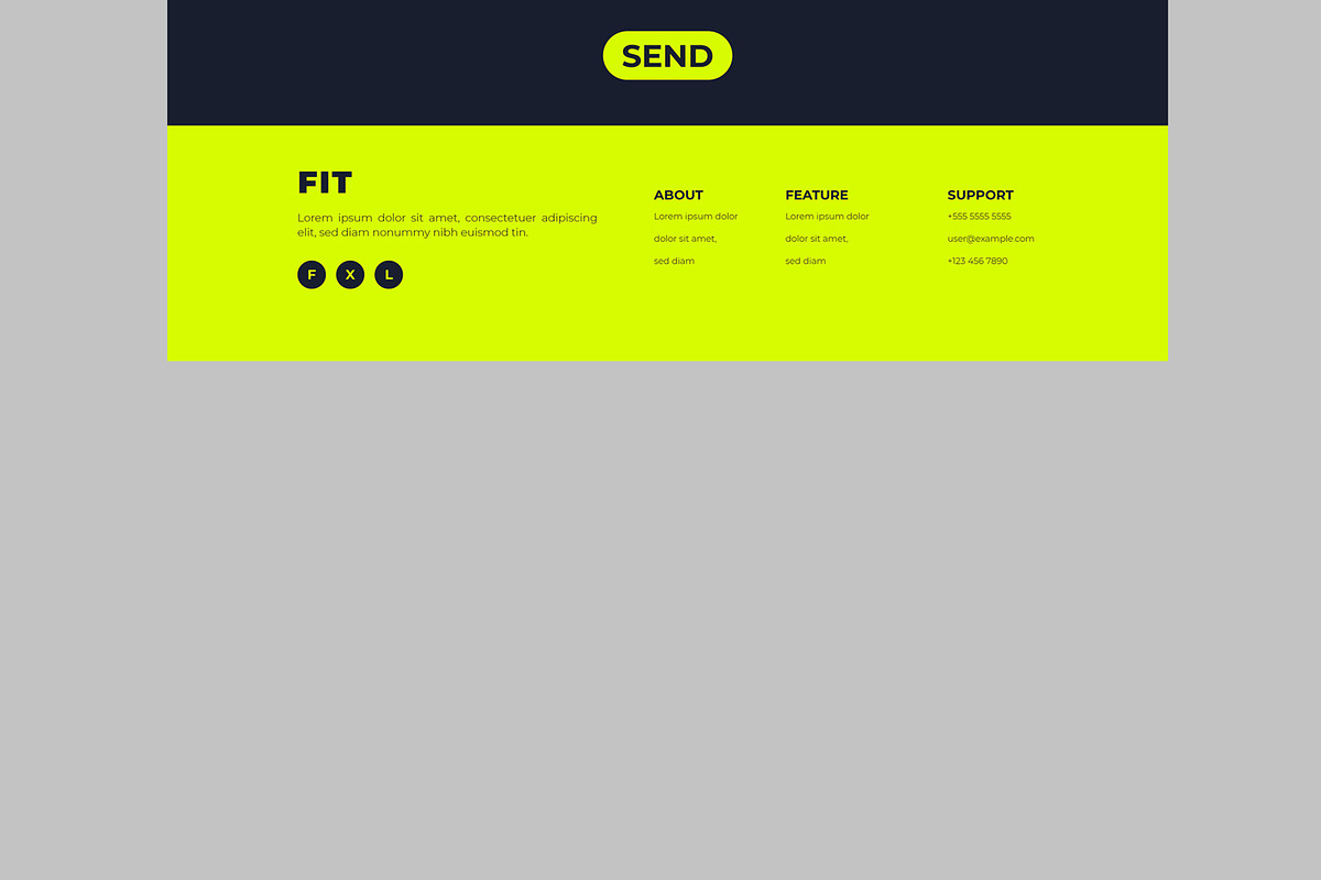 Fitness Website Landing Page, an UI Kit Template by CreativeShaper (Photo 6 of 6)