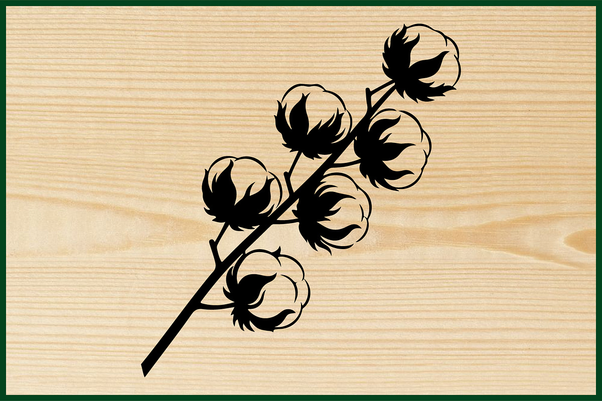 25 Rustic Cotton Branch SVG Bundle, a Decorative Illustration by Artivon (Photo 2 of 4)