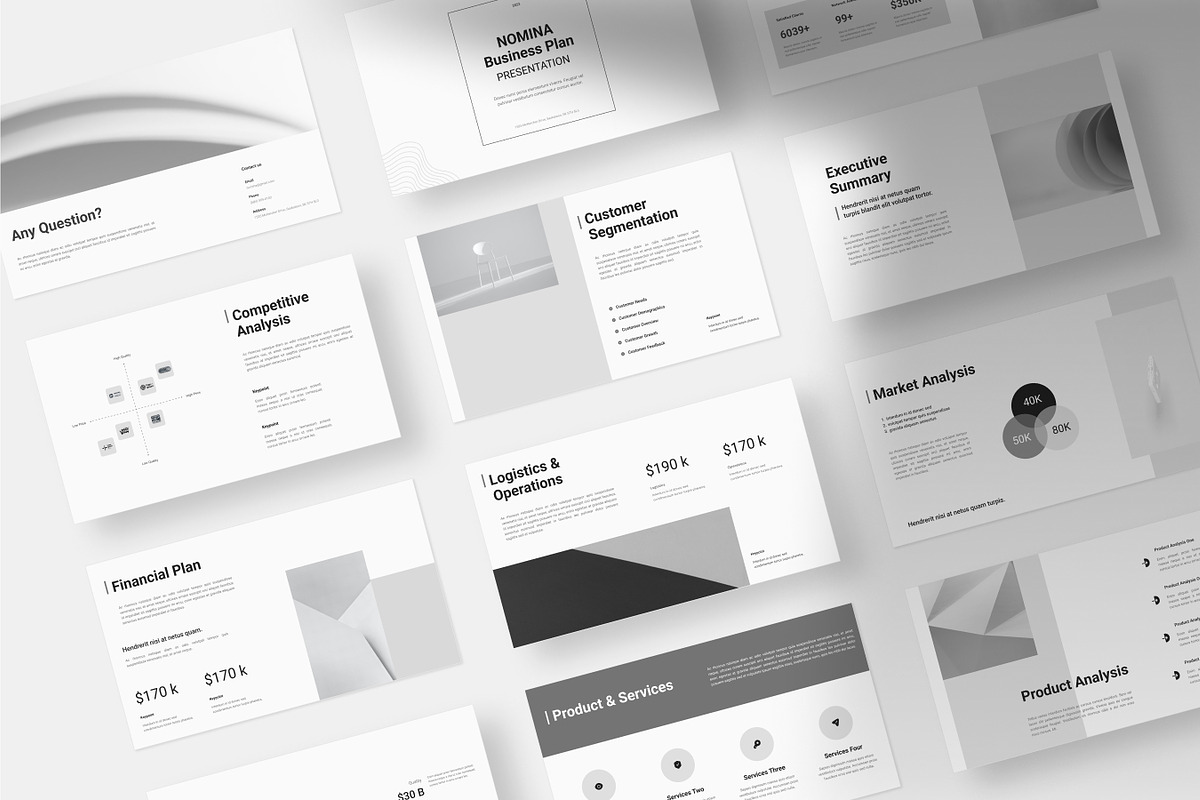 Nomina Business Plan, a Presentation Template by Rukuru Studio (Photo 2 of 4)