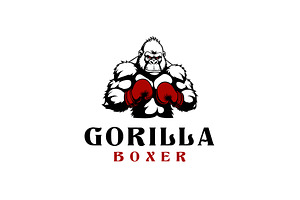 Gorilla Boxer Logo, a Branding & Logo Template by Pixes