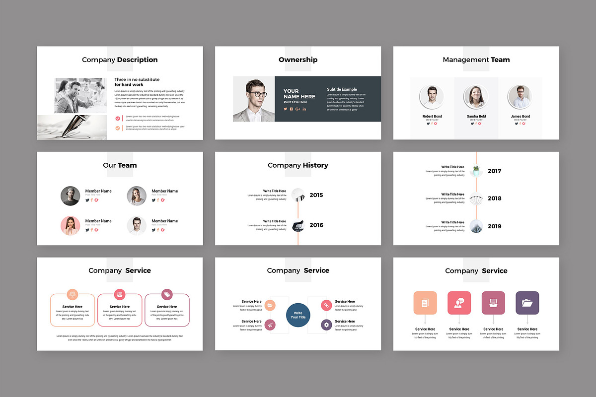 ProPlan Business PowerPoint Template, a Presentation Template by RsmBoutique2021 (Photo 3 of 6)