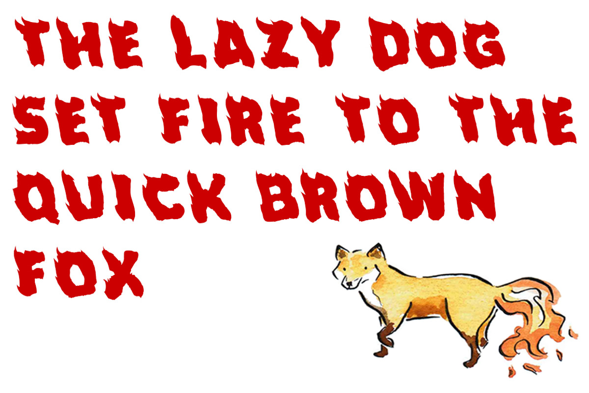 Fuego - A Fun and Fiery Font preview 3
