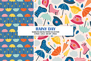 Rainy Day Seamless Digital Paper, a Pattern Graphic by Alanna Messina Design Co (Thumbnail 4 of 9)