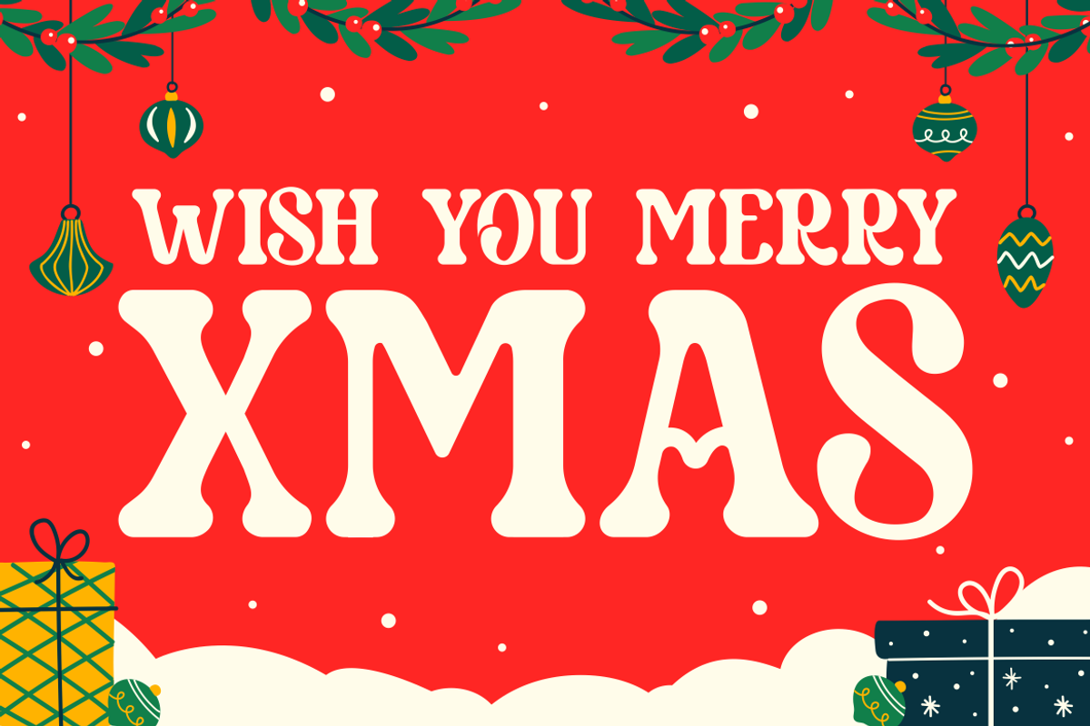 Toasty Curve - Christmas Font, a Font by PutraCetol Studio (Photo 3 of 5)