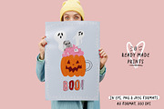 Cute Spooky Halloween Clipart Bundle, an Object Graphic by Ruslana Lubenets (Thumbnail 12 of 21)