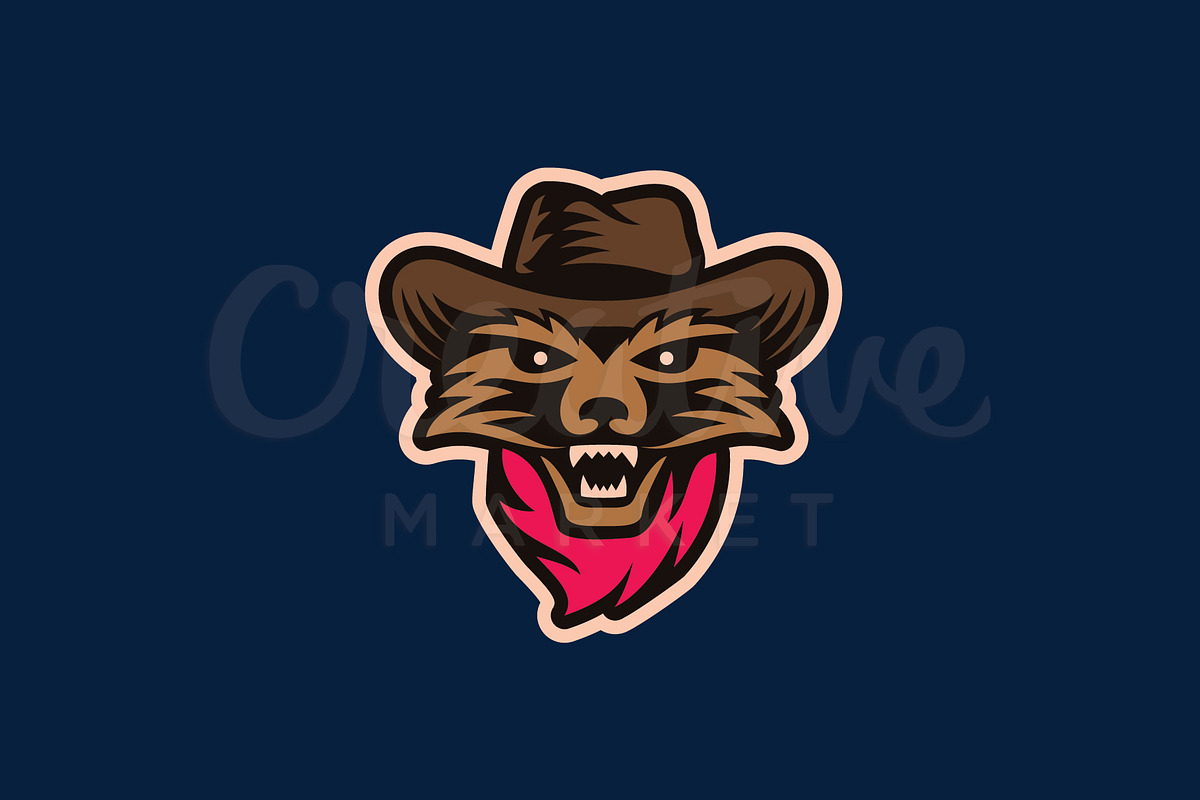Raccoon Mascot Logo, a Templates & Theme by nospacestore