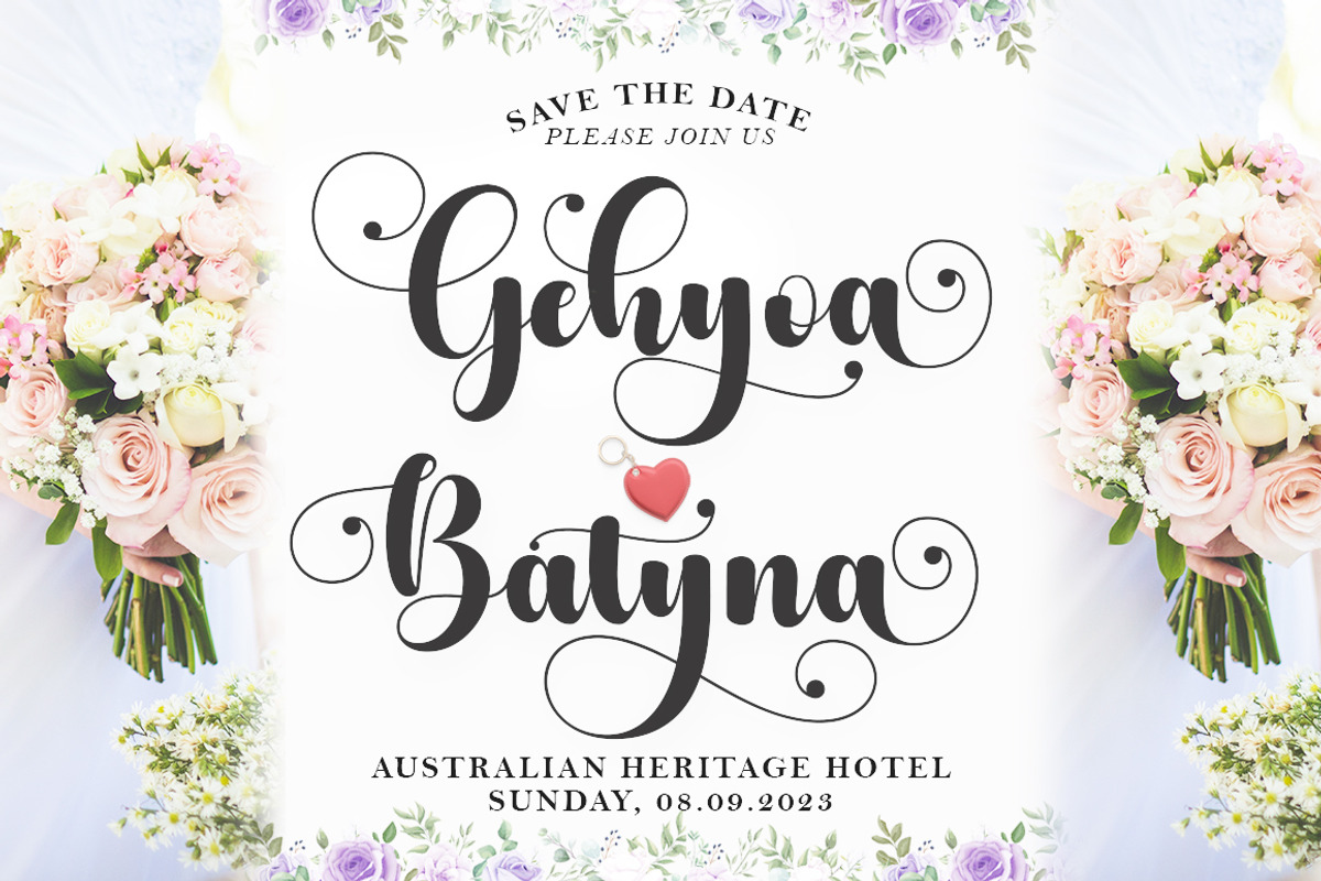 Gheysha, a Script Font by IM Studio (Photo 2 of 10)