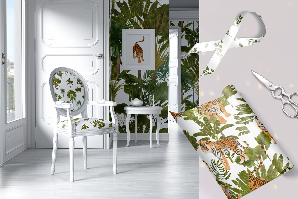 Jungle Book clipart and patterns, an Object Graphic by mila_leev (Photo 9 of 17)