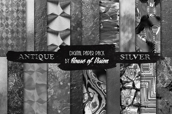 Antique Silver Textured Pack preview 6