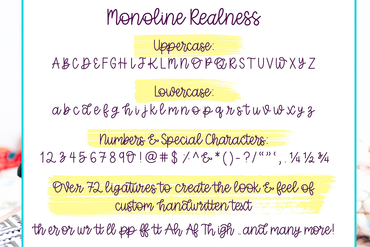 Monoline Realness Handwritten Script preview 2