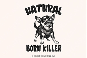 Born Killer Chihuahua PNG Clipart