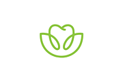 Minimalist Lotus with Dental Logo, a Branding & Logo Template by Luxury Logos (Thumbnail 3 of 4)
