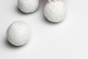 Female hand holding snow globe with winter manicure style, a Beauty & Fashion Photo by Olena Rudo