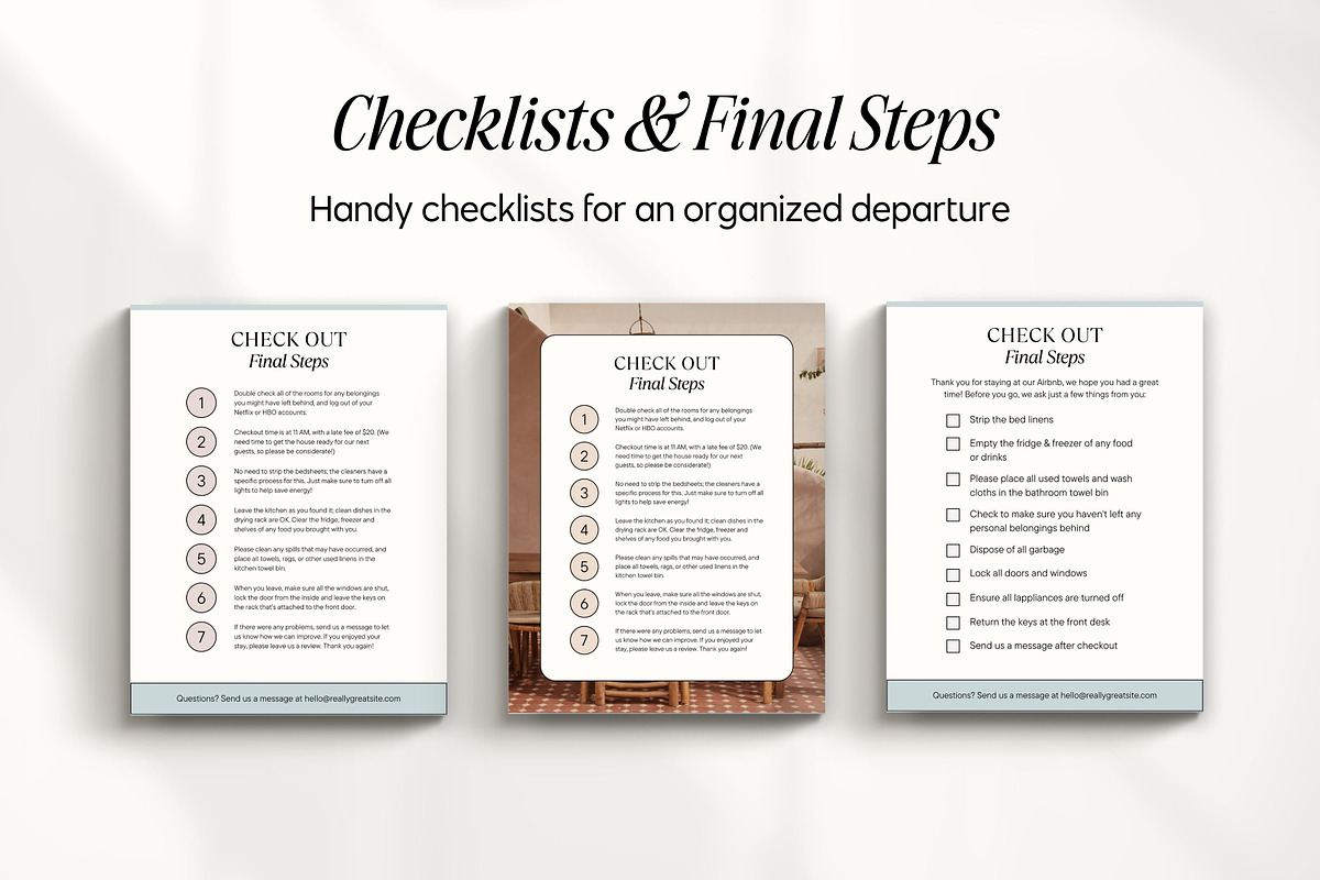 Airbnb Welcome Book Canva Templates, a Magazine Template by Fallon Gerst (Photo 19 of 23)