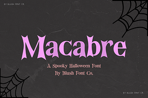 MACABRE Scary Halloween Font