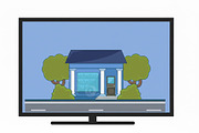 library building landscaped vector, an Education Illustration by zyxroun shop (Thumbnail 3 of 3)
